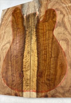 Top African Koa, 8mm, 2-pcs. Unique Piece #026